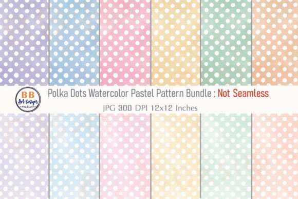 Download Watercolor Polka Dot Pattern Paper JPG - Polka dot Collection