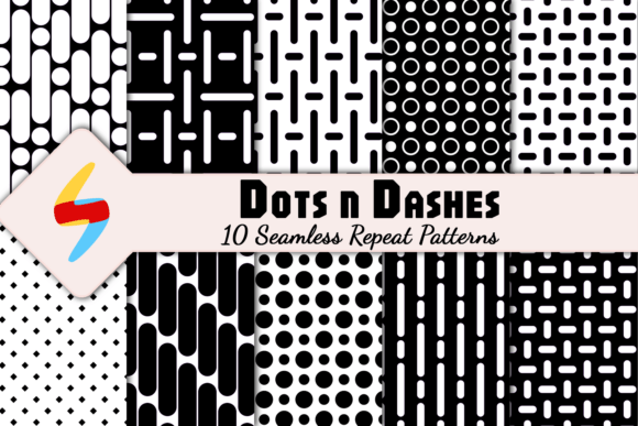 Download Modern Dots &amp; Dashes Patterns - Modern Collection
