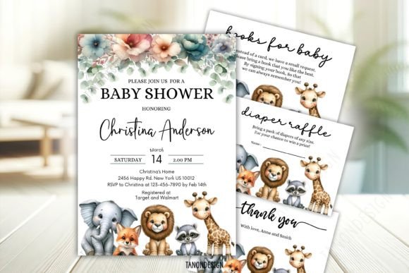 Download Baby Shower Invitation Bundle Set - Premium Resources