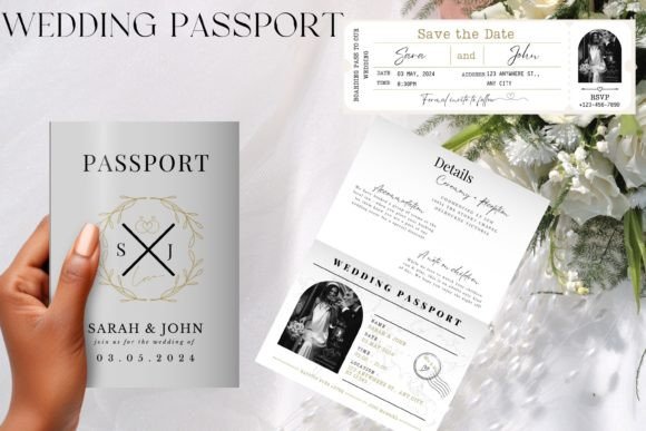 Download Wedding Passport Invitation Template - Premium Resources