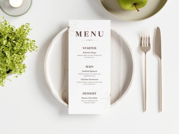 Download Wedding Menu Template SQF06 - Menu Collection