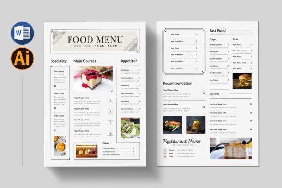 Download Food Menu - Menu Collection
