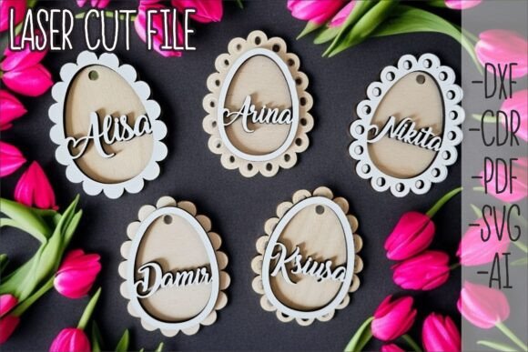 Download Easter Egg Tag SVG, Scalloped Egg - Easter egg Collection