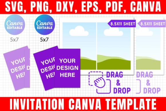 Download Invitation Canva Editable Template - Premium Resources