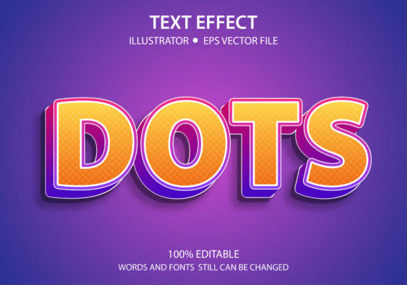 Download Text Style Effect Modern Dots Premium - Modern Collection